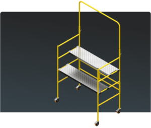 Andaime Plataforma Original MONTEEUSE PI0702779-6 Aço ou Alumínio - Produto patenteado - Segurança em altura para manutenção industrial ou construção civil, garantindo acesso seguro pela escada incorporada, Guarda-corpos e Rodapés conforme NR-18, conjunto de piso antiderrapante e forração completa, com alçapão de acesso seguro. Pode ser apoiado com sapatas ajustáveis ou rodízios para movimentação segura da estrutura. Totalmente normatizado, com ART de fabricação recolhida junto ao CREA, Memorial de cálculo, Manual de montagem, Checklist de montagem, Projeto de montagem e Treinamento tipo seminário online com certificados nominais a cada participante. Destaque nas maiores indústrias do Brasil, tendo como clientes a VALE, CSN, Usiminas, Petrobrás, GERDAU, CEMIG, Raízen, JBS SEARA, Marfrig, Usaçucar, Bunge, ADM do Brasil, Syngenta, SENAI, Cofco, Hydro Alunorte, entre outros.