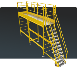 Andaime Plataforma com Escada Angulada Original MONTEEUSE PI0702779-6 Produto patenteado - Segurança em altura para manutenção industrial ou construção civil, garantindo acesso seguro pela escada incorporada, Guarda-corpos e Rodapés conforme NR-18, conjunto de piso antiderrapante e forração completa, com alçapão de acesso seguro. Pode ser apoiado com sapatas ajustáveis ou rodízios para movimentação segura da estrutura. Totalmente normatizado, com ART de fabricação recolhida junto ao CREA, Memorial de cálculo, Manual de montagem, Checklist de montagem, Projeto de montagem e Treinamento tipo seminário online com certificados nominais a cada participante. Destaque nas maiores indústrias do Brasil, tendo como clientes a VALE, CSN, Usiminas, Petrobrás, GERDAU, CEMIG, Raízen, JBS SEARA, Marfrig, Usaçucar, Bunge, ADM do Brasil, Syngenta, SENAI, Cofco, Hydro Alunorte, entre outros.