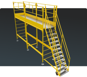 Andaime Plataforma com Escada Angulada Original MONTEEUSE PI0702779-6 Produto patenteado - Segurança em altura para manutenção industrial ou construção civil, garantindo acesso seguro pela escada incorporada, Guarda-corpos e Rodapés conforme NR-18, conjunto de piso antiderrapante e forração completa, com alçapão de acesso seguro. Pode ser apoiado com sapatas ajustáveis ou rodízios para movimentação segura da estrutura. Totalmente normatizado, com ART de fabricação recolhida junto ao CREA, Memorial de cálculo, Manual de montagem, Checklist de montagem, Projeto de montagem e Treinamento tipo seminário online com certificados nominais a cada participante. Destaque nas maiores indústrias do Brasil, tendo como clientes a VALE, CSN, Usiminas, Petrobrás, GERDAU, CEMIG, Raízen, JBS SEARA, Marfrig, Usaçucar, Bunge, ADM do Brasil, Syngenta, SENAI, Cofco, Hydro Alunorte, entre outros.