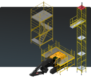 Andaime Plataforma Original MONTEEUSE PI0702779-6 Produto patenteado - Segurança em altura para manutenção industrial ou construção civil, garantindo acesso seguro pela escada incorporada, Guarda-corpos e Rodapés conforme NR-18, conjunto de piso antiderrapante e forração completa, com alçapão de acesso seguro. Pode ser apoiado com sapatas ajustáveis ou rodízios para movimentação segura da estrutura. Totalmente normatizado, com ART de fabricação recolhida junto ao CREA, Memorial de cálculo, Manual de montagem, Checklist de montagem, Projeto de montagem e Treinamento tipo seminário online com certificados nominais a cada participante. Destaque nas maiores indústrias do Brasil, tendo como clientes a VALE, CSN, Usiminas, Petrobrás, GERDAU, CEMIG, Raízen, JBS SEARA, Marfrig, Usaçucar, Bunge, ADM do Brasil, Syngenta, SENAI, Cofco, Hydro Alunorte, entre outros.