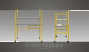 Andaime Plataforma Original MONTEEUSE PI0702779-6 Produto patenteado - Segurança em altura para manutenção industrial ou construção civil, garantindo acesso seguro pela escada incorporada, Guarda-corpos e Rodapés conforme NR-18, conjunto de piso antiderrapante e forração completa, com alçapão de acesso seguro. Pode ser apoiado com sapatas ajustáveis ou rodízios para movimentação segura da estrutura. Totalmente normatizado, com ART de fabricação recolhida junto ao CREA, Memorial de cálculo, Manual de montagem, Checklist de montagem, Projeto de montagem e Treinamento tipo seminário online com certificados nominais a cada participante. Destaque nas maiores indústrias do Brasil, tendo como clientes a VALE, CSN, Usiminas, Petrobrás, GERDAU, CEMIG, Raízen, JBS SEARA, Marfrig, Usaçucar, Bunge, ADM do Brasil, Syngenta, SENAI, Cofco, Hydro Alunorte, entre outros.
