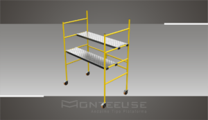 Andaime Plataforma Original MONTEEUSE PI0702779-6 Produto patenteado - Segurança em altura para manutenção industrial ou construção civil, garantindo acesso seguro pela escada incorporada, Guarda-corpos e Rodapés conforme NR-18, conjunto de piso antiderrapante e forração completa, com alçapão de acesso seguro. Pode ser apoiado com sapatas ajustáveis ou rodízios para movimentação segura da estrutura. Totalmente normatizado, com ART de fabricação recolhida junto ao CREA, Memorial de cálculo, Manual de montagem, Checklist de montagem, Projeto de montagem e Treinamento tipo seminário online com certificados nominais a cada participante. Destaque nas maiores indústrias do Brasil, tendo como clientes a VALE, CSN, Usiminas, Petrobrás, GERDAU, CEMIG, Raízen, JBS SEARA, Marfrig, Usaçucar, Bunge, ADM do Brasil, Syngenta, SENAI, Cofco, Hydro Alunorte, entre outros.
