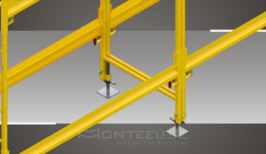 Andaime Plataforma com Escada Angulada Original MONTEEUSE PI0702779-6 Produto patenteado - Segurança em altura para manutenção industrial ou construção civil, garantindo acesso seguro pela escada incorporada, Guarda-corpos e Rodapés conforme NR-18, conjunto de piso antiderrapante e forração completa, com alçapão de acesso seguro. Pode ser apoiado com sapatas ajustáveis ou rodízios para movimentação segura da estrutura. Totalmente normatizado, com ART de fabricação recolhida junto ao CREA, Memorial de cálculo, Manual de montagem, Checklist de montagem, Projeto de montagem e Treinamento tipo seminário online com certificados nominais a cada participante. Destaque nas maiores indústrias do Brasil, tendo como clientes a VALE, CSN, Usiminas, Petrobrás, GERDAU, CEMIG, Raízen, JBS SEARA, Marfrig, Usaçucar, Bunge, ADM do Brasil, Syngenta, SENAI, Cofco, Hydro Alunorte, entre outros.