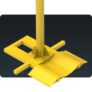 Poste de Ancoragem Giratório com Base Suporte Pneu MONTEEUSE - Linha de Vida Móvel NBR 16.325-1 - Ancoragem do cinto de segurança com trole e trava quedas - NR-35 segurança no trabalho em altura