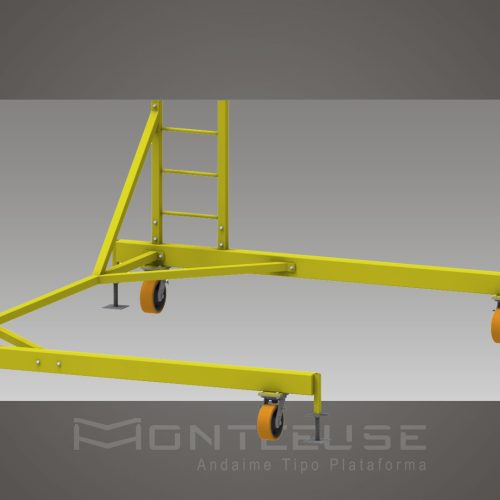 Linha de Vida Móvel tipo C Monteeuse - Segurança em Altura nas atividades de Manutenção, Inspeção de cargas e Enlonamento de veículos e caminhões, com atendimento total a NR35, permitindo a Ancoragem do Cinto de segurança no Trava-quedas. Trabalho seguro, estrutura móvel com Rodízios robustos e de qualidade.