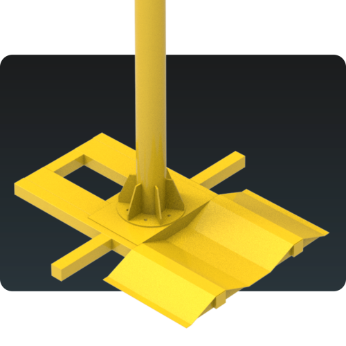 Poste de Ancoragem Giratório com Base Suporte Pneu MONTEEUSE - Linha de Vida Móvel NBR 16.325-1 - Ancoragem do cinto de segurança com trole e trava quedas - NR-35 segurança no trabalho em altura