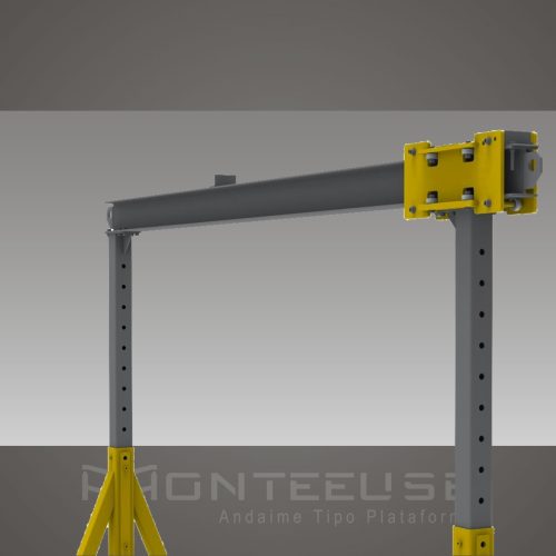Pórtico de içamento de Cargas MONTEEUSE - Pórtico ajustável em altura ou largura, com capacidade de carga alta e formato customizável conforme a necessidade do cliente. Segurança no içamento e movimentação de cargas pesadas.